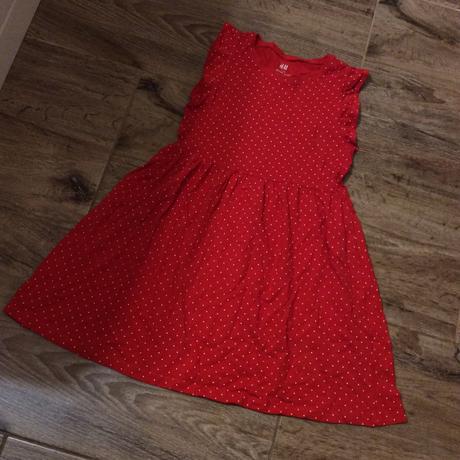 Puntíkaté bavlněné šaty, h&m,122