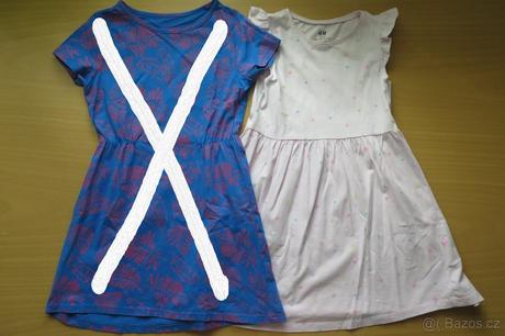 3 šaty, vel. 110-116, 110