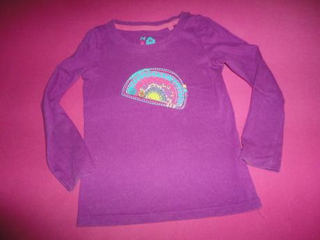 Hezké triko s duhou next, vel. 98/104, next,98