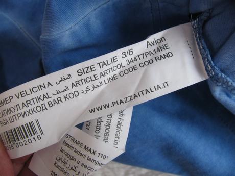 Bavlněné chlapecké tričko,opraný vzhled v.3-6 měs., 68