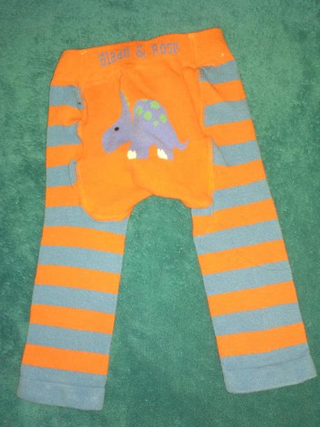 Tepláky s dinosaurem, punčochy, 80