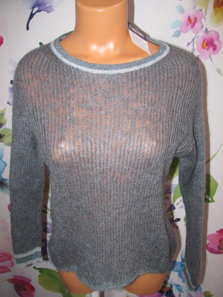 Mohérová šedá svetříková halenka luisa cerano, 38