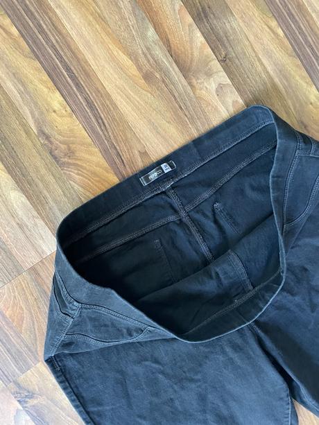 Černé džíny pas guma, vel 50 cca 5xl, pepco,5xl
