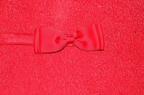 Dívčí čelenka s mašličkou,