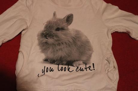 Dívčí mikina králík, králíček, palomino,104