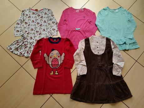 5 x šaty vel 110/116, lupilu, ham, disney, george, george,110