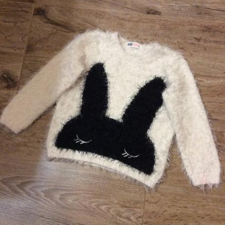 Chlupatý svetr ,,zajíček", h&m,98