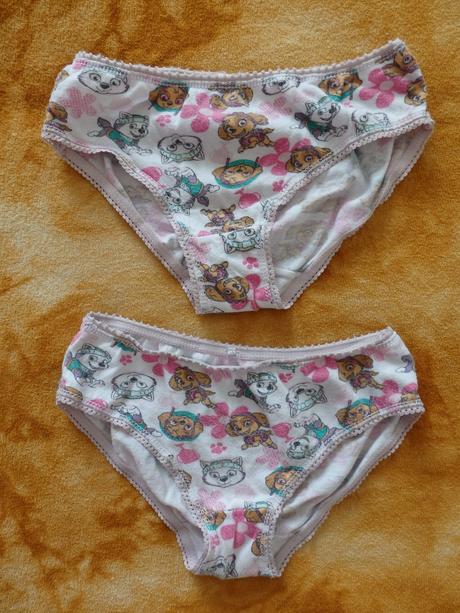 2x kalhotky tlapková patrola, f&f,122