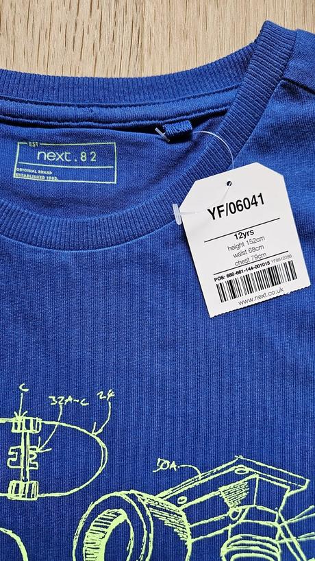 Nové chlapecké triko dl.ruk. next  152 skateboard, next,152