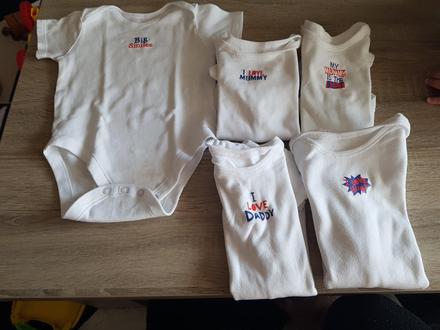 5x body s krátkým rukávem vel. 9-12m. f&f, f&f,80