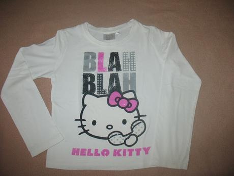 Tričko hello kitty dlouhý rukáv, 128