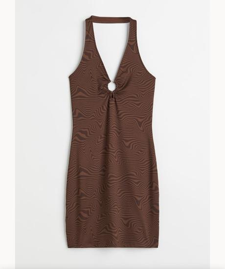 Šaty hnědé hm divided, h&m,38