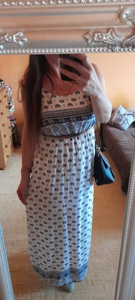 Forever&me viskózové dlouhé šaty, l