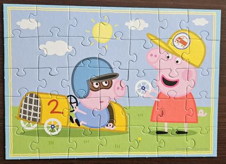 Puzzle prasátko pepa, peppa pig 4 v 1, trefl, 3+,