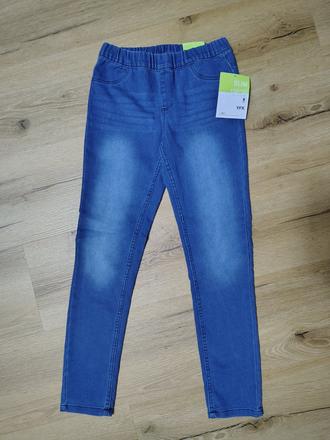 Nové dívčí strečové slim džínové kalhoty 158/164, 158