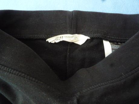 Zateplené legíny se stříbrným pruhem h&m vel. 152, h&m,152