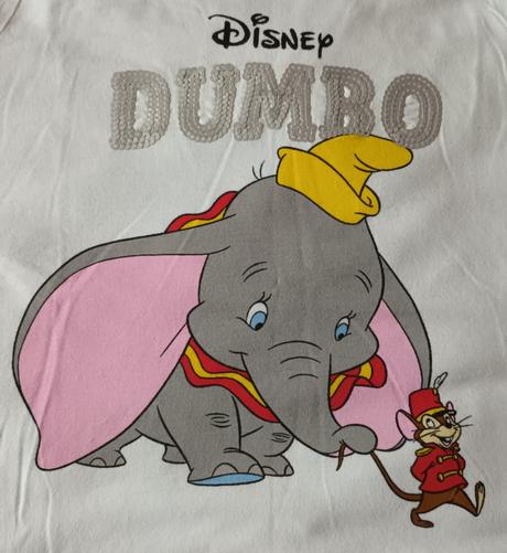 Bílé dívčí triko dlouhý rukáv dumbo reserved, reserved,152