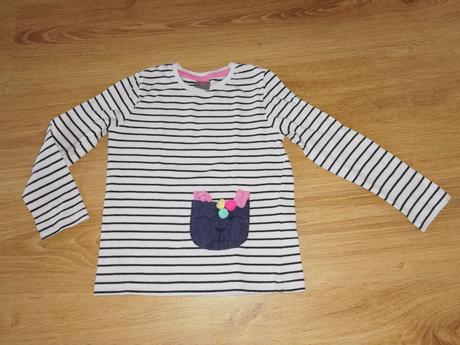 Pruhované tričko s dlouhým rukávem, pepco,104