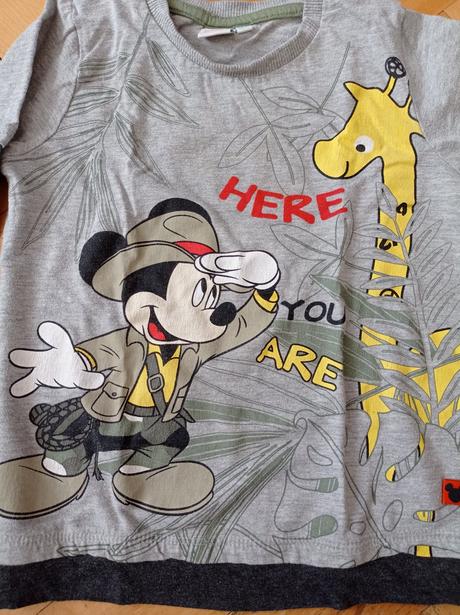 Triko dlouhý rukáv 98 disney mickey mouse, disney,98