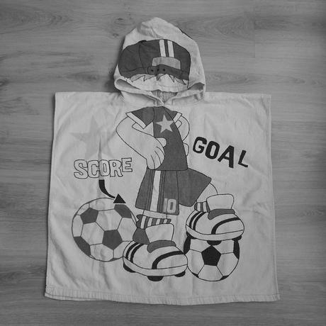 Dětské pončo (osuška s kapucí) s fotbalistou, 56