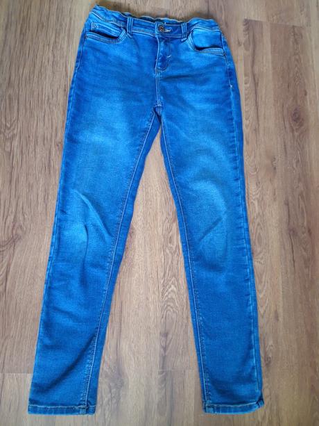 Džíny rifle jeansy zateplené, c&a,152