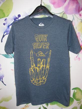 Chlapecké modré triko s nápisem quiksilver, quiksilver,140