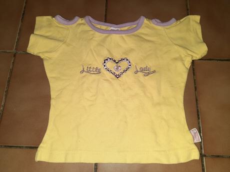 Dívčí tričko srdíčko vel. 80 - 86, kids club,80