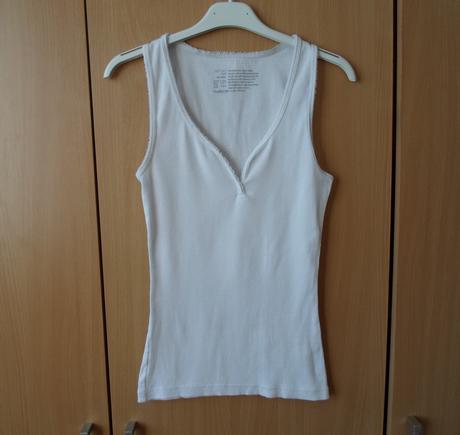 Bílé tričko tílko top, esmara,xs