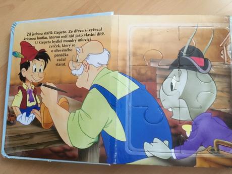 Leporelo s 6 puzzle pinocchio, 