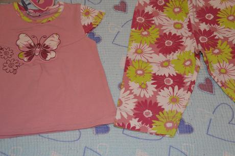 Komplet tunička + legínky, praktický vzorek, 74