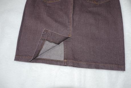 Hneda dzinova sukne, bonprix,40