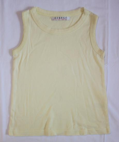 Ag62. žluté tílko 4-5 let, george,110