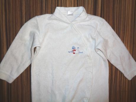 Bílý froté overal se sněhulákem, tcm,86