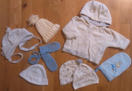 Kabátek + čepičky 0-3m, 50