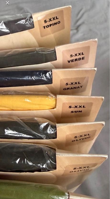Dámské barevné punčocháče 40d vel. 5xxl, xxl