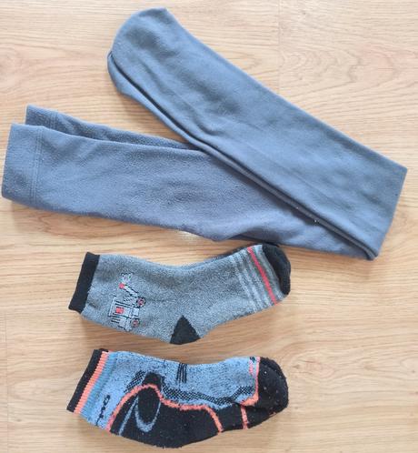 Ponožky+punčocháče zimní vel.122-140, 122