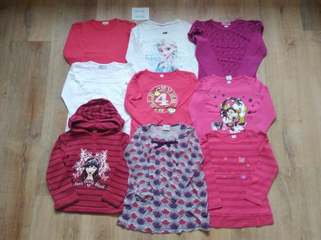 7 x tričko, tcm, cherokee, disney atd,v.110/116, next,116