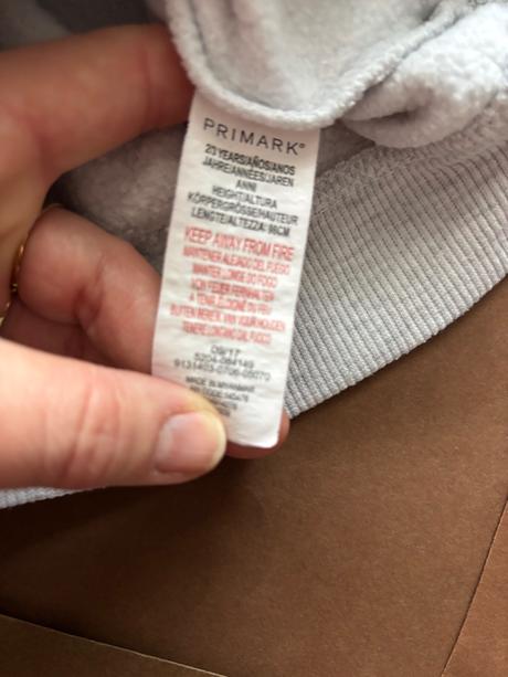 Mikina šedá - v.2/3 roky, primark,98