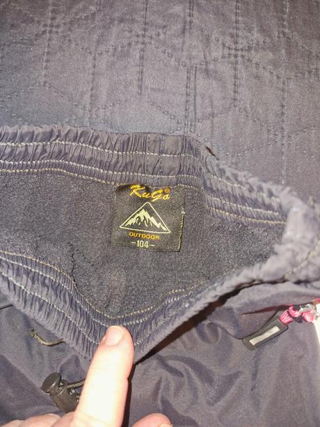 Dívčí zimní zateplené kalhoty zn. kugo vel. 104, kugo,104