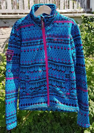 N18	dívčí mikina z pleteného fleesu vel. 146-152, 146