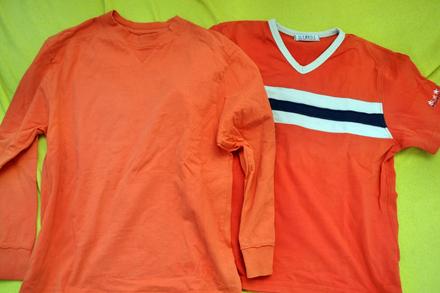 2x bavlněné tričko 122/128, st. bernard,122