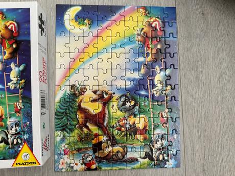 Puzzle platnik se zvířátky, 90 dílků,