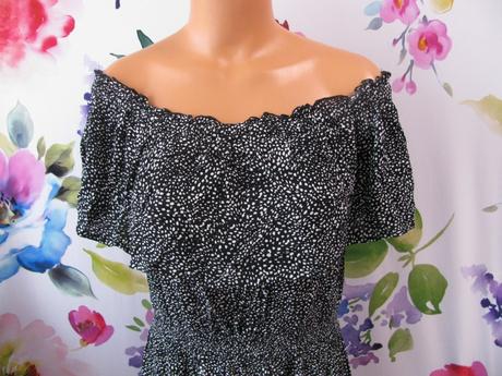 Letní černobílé šaty nutmeg, nutmeg,40