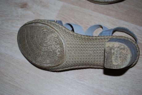 Metalické sandály sandálky, rieker,38