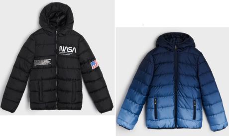 Přechodová bunda černá nasa nebo modrá ombre v.146, sinsay,146