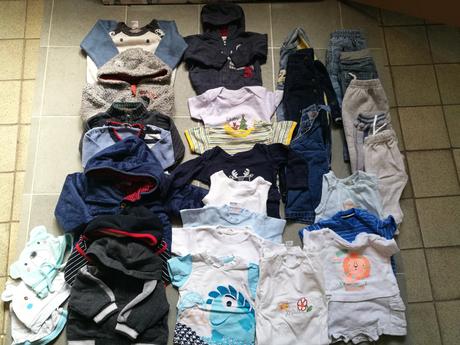 Mix chlapecké oblečení 30ks 0-1 rok, 68–80