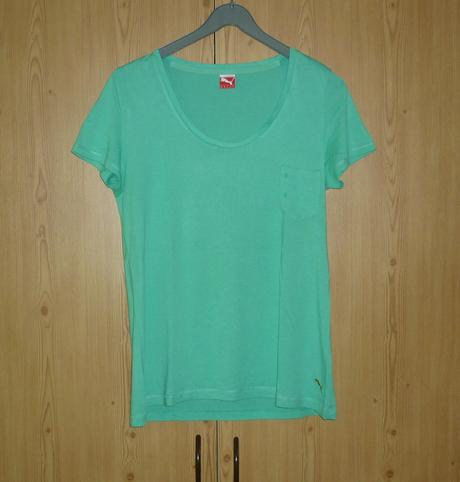 Mentolově zelené dámské tričko puma, puma,m