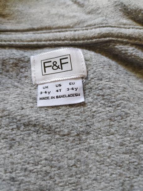 Mikina vel. 104 s kapucí, f&f,104
