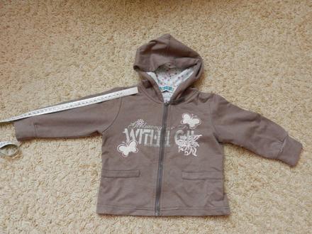 Mikina na zip s motýlky, 86