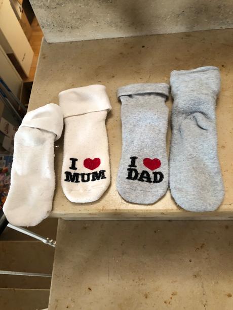 23-26 i love mum, dad ponozky frote, h&m,25